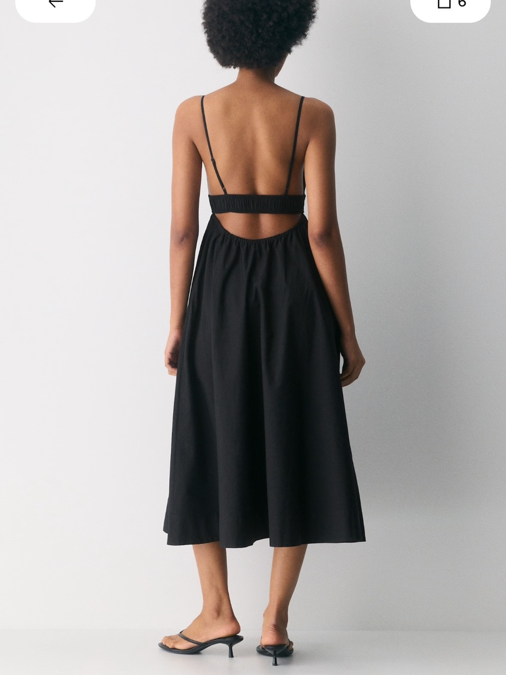 Aritzia Babaton Encourage black poplin dress maxi - Picture 2 of 8